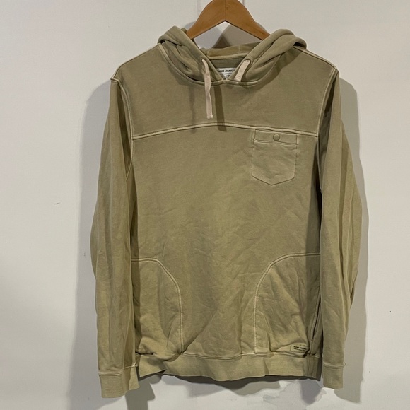 Banks Journal Tan Hooded Sweatshirt with Pocket - Picture 1 of 3
